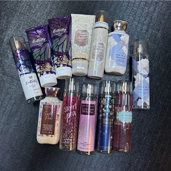 Bath & Body Works Other - 12 Assorted Bath and Body Lotion, Cream & Body Mists - NOT New